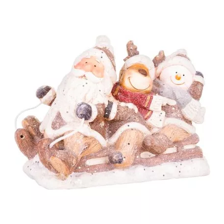 MagicHome karácsonyi dekoráció, kerámia, 45 x 23 x 34,5 cm