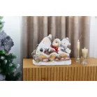 MagicHome karácsonyi dekoráció, kerámia, 45 x 23 x 34,5 cm