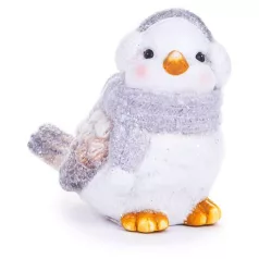 MagicHome karácsonyi dekoráció madár, 13,8 x 9 x 12,8 cm