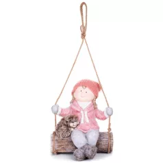 MagicHome karácsonyi szobor, kerámia, 31,5 x 28 x 36 cm