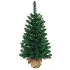 Karácsonyfa MagicHome, ezüstfenyő jutában, 90 cm