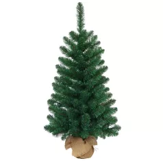 Karácsonyfa MagicHome, ezüstfenyő jutában, 90 cm