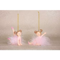 MagicHome karácsonyi dekoráció, Balerina, 9 x 4 x 7,5 cm