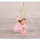 MagicHome karácsonyi dekoráció, Balerina, 9 x 4 x 7,5 cm