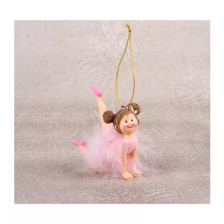 MagicHome karácsonyi dekoráció, Balerina, 9 x 4 x 7,5 cm