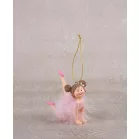MagicHome karácsonyi dekoráció, Balerina, 9 x 4 x 7,5 cm