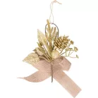 MagicHome karácsonyi ág, arany, 17 cm