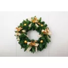 MagicHome karácsonyi díszfaág pillangókkal, arany színű, 19 cm