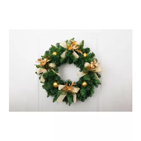 MagicHome karácsonyi díszfaág pillangókkal, arany színű, 19 cm