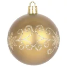 MagicHome karácsonyi gömbök, 20 db, 6 cm, arany