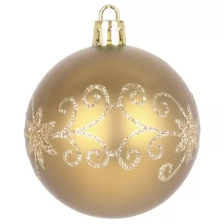 MagicHome karácsonyi gömbök, 20 db, 6 cm, arany