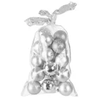 MagicHome karácsonyi gömbök, 20 db, 6 cm, ezüst