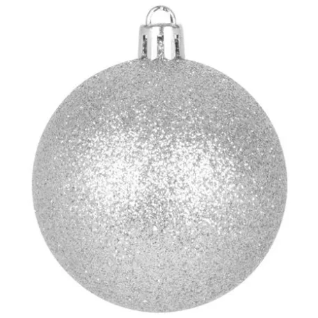 MagicHome karácsonyi gömbök, 20 db, 6 cm, ezüst