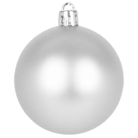 MagicHome karácsonyi gömbök, 20 db, 6 cm, ezüst