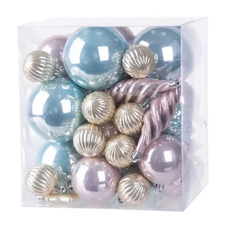 MagicHome karácsonyi gömb készlet, 50 db