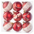 MagicHome karácsonyi gömbök, 9 db, 6 cm