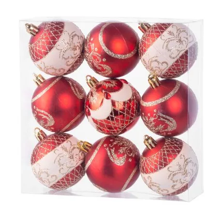 MagicHome karácsonyi gömbök, 9 db, 6 cm