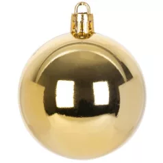 MagicHome karácsonyi gömbök+csúcs, 21 db, 6 cm