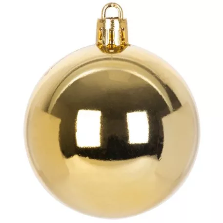 MagicHome karácsonyi gömbök+csúcs, 21 db, 6 cm