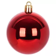 MagicHome karácsonyi gömbök+csúcs, 21 db, 6 cm