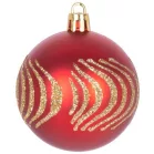 MagicHome karácsonyi gömbök+csúcs, 21 db, 6 cm