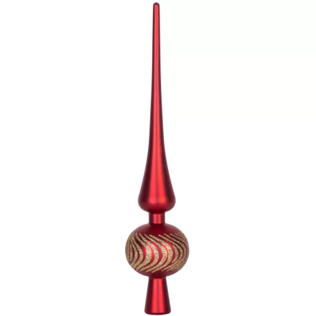 MagicHome karácsonyi gömbök+csúcs, 21 db, 6 cm