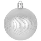 MagicHome karácsonyi gömbök+csúcs, 21 db, 6 cm