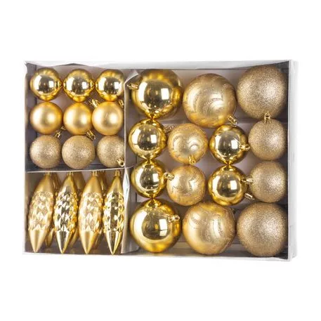 MagicHome karácsonyi gömb készlet, 31 db, arany