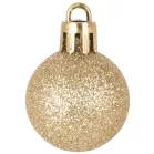 MagicHome karácsonyi gömbök, 12 db, 3 cm, arany