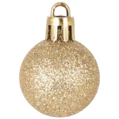 MagicHome karácsonyi gömbök, 12 db, 3 cm, arany