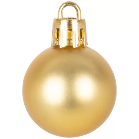 MagicHome karácsonyi gömbök, 12 db, 3 cm, arany