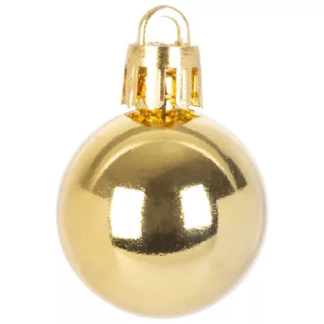 MagicHome karácsonyi gömbök, 12 db, 3 cm, arany