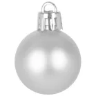 MagicHome karácsonyi gömbök, 12 db, 3 cm, ezüst