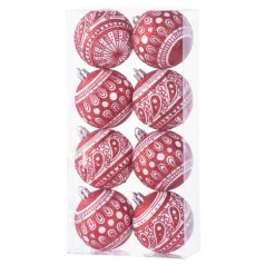 MagicHome karácsonyi gömbok, 8 db, 6 cm