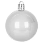 MagicHome karácsonyi gömbök, 10 db, fehér, 5 cm