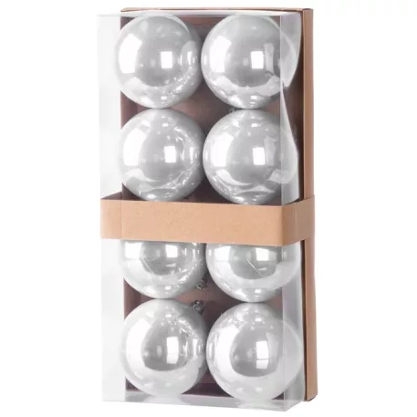 MagicHome karácsonyi gömbök, 8 db, 7 cm