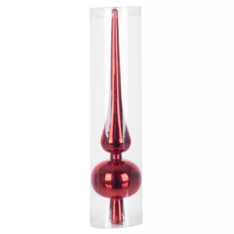 MagicHome csúcsdísz, 25 cm,  piros