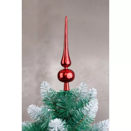 MagicHome csúcsdísz, 25 cm,  piros