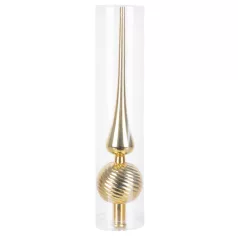 MagicHome csúcsdísz, 28 cm, arany