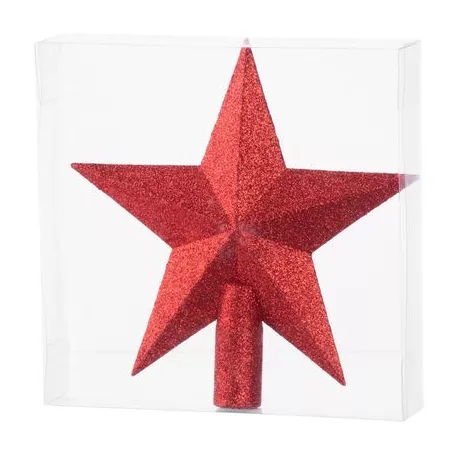 MagicHome karácsonyi dísz, 20 cm, csillag, piros