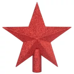 MagicHome karácsonyi dísz, 20 cm, csillag, piros