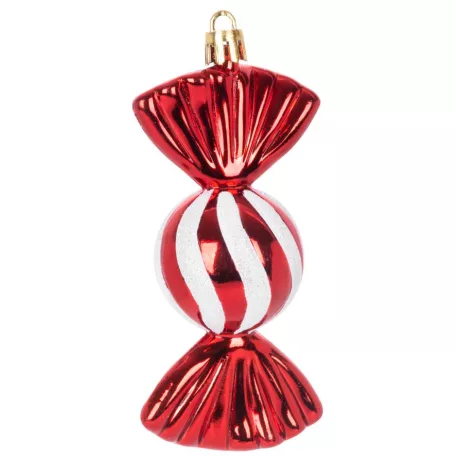 MagicHome karácsonyi  "cukorka" dísz készlet, 4 db, 11,5 cm