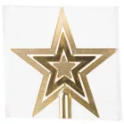 MagicHome karácsonyi dekoráció, 20 cm, csillag, arany