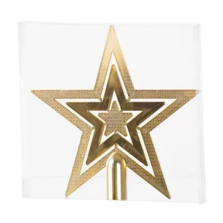 MagicHome karácsonyi dekoráció, 20 cm, csillag, arany