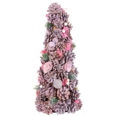 Karácsonyfa MagicHome, rózsaszín, 40 cm