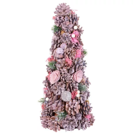 Karácsonyfa MagicHome, rózsaszín, 40 cm