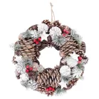 MagicHome karácsonyi koszorú, 37 x 9 x 37 cm