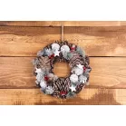 MagicHome karácsonyi koszorú, 37 x 9 x 37 cm