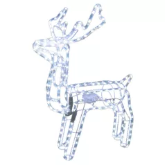   MagicHome Karácsonyi Dekoráció, Rénszarvas, 216x LED hideg fehér, forgó fejjel, 230V, 50 Hz, kültéri,