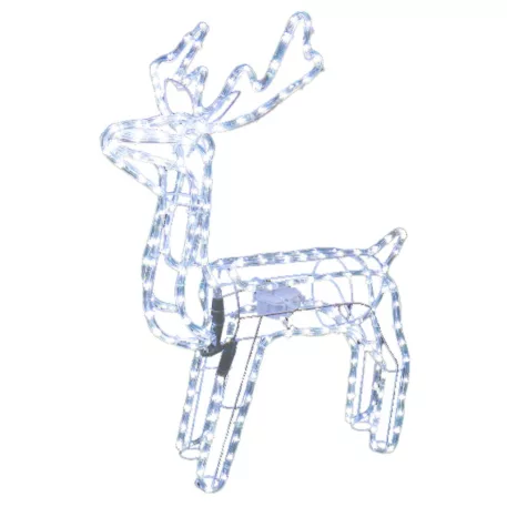 MagicHome Karácsonyi Dekoráció, Rénszarvas, 216x LED hideg fehér, forgó fejjel, 230V, 50 Hz, kültéri,